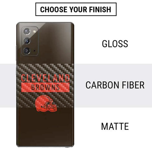 NFL Cleveland Browns Brown Performance Series Galaxy Note20 5G Skin